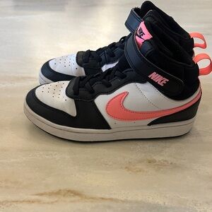 Nike Kids' Black and Pink Sneakers